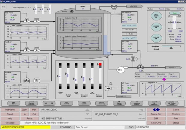 High Performance HMI example from the late 2000's courtesy Novatech.