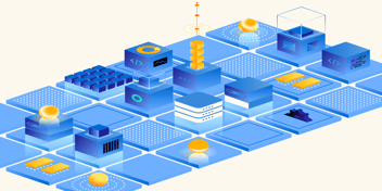 When to use OPC-US vs OPC-DA abstract illustration