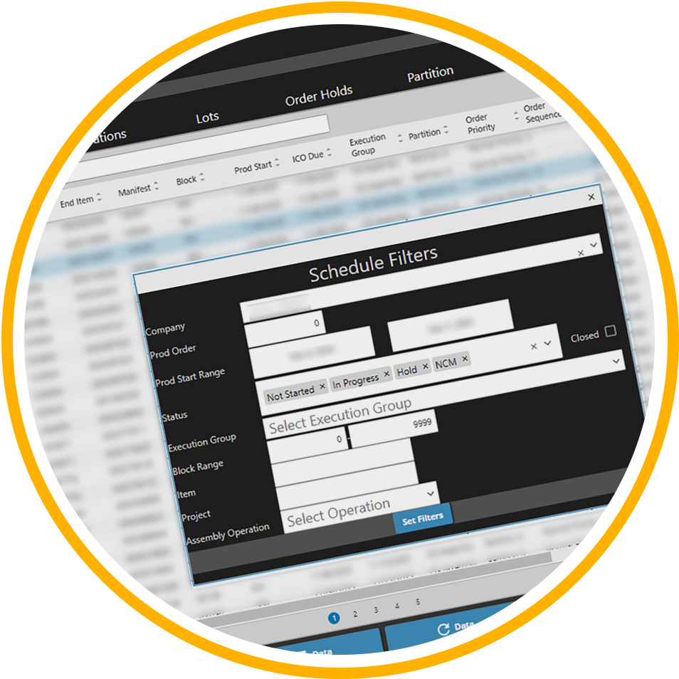Case-study millerknoll UI Schedule pop-up in circle