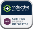 Inductive Automation Certified Premier Integrator badge for MES
