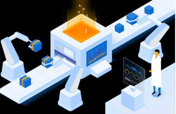 Illustration depicting Digital Plant Services in Industrial Automation