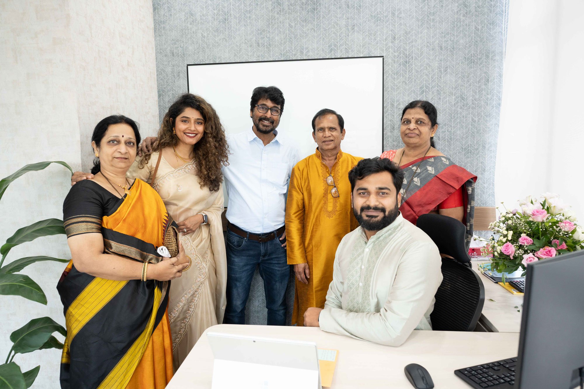 Group photo of some of the team at Vertech - India.
