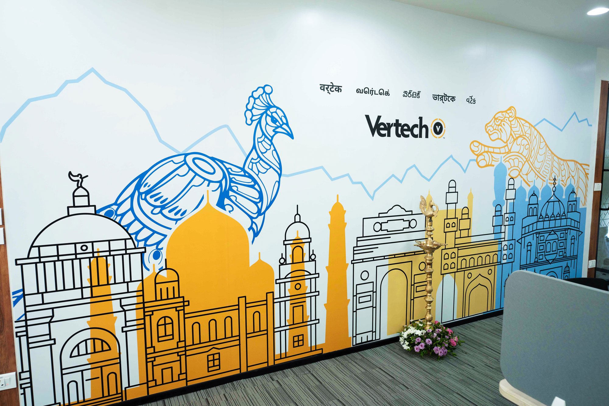 Mural at the office.