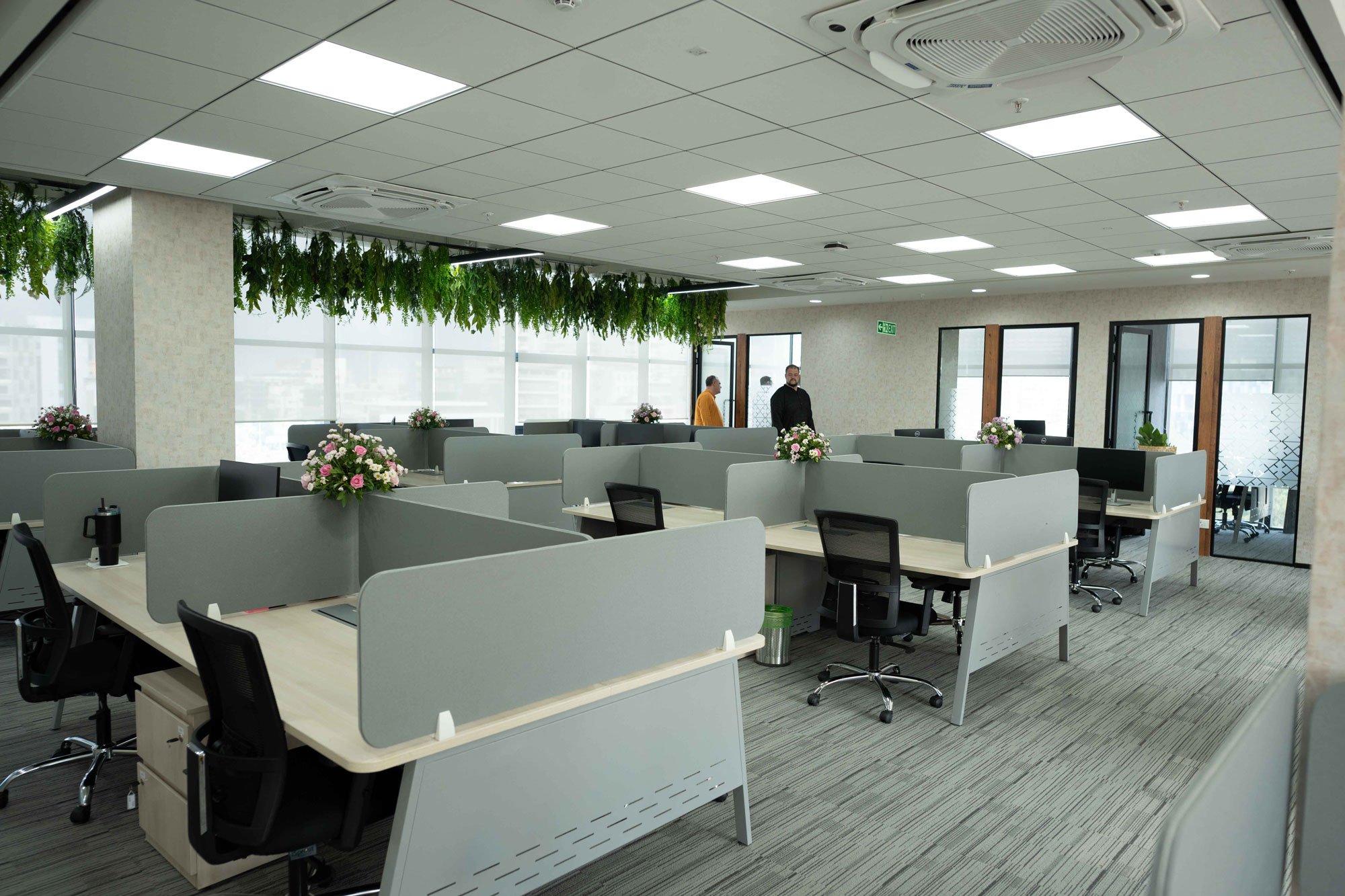More desk work space at Vertech - India.
