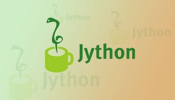 Jython logo on gradient background