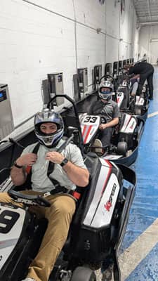 Nashville office racing gokarts (2025).