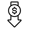 Reduced costs icon
