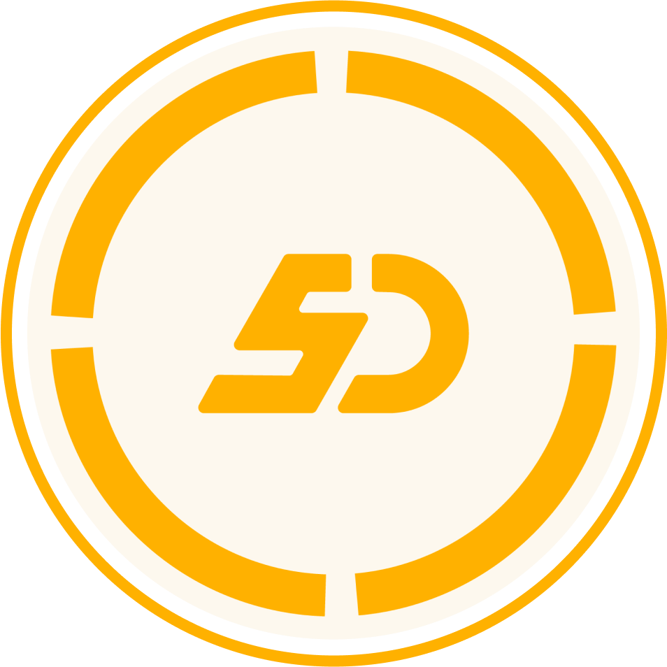 5D logo, representing Vertech's 5D process. 
