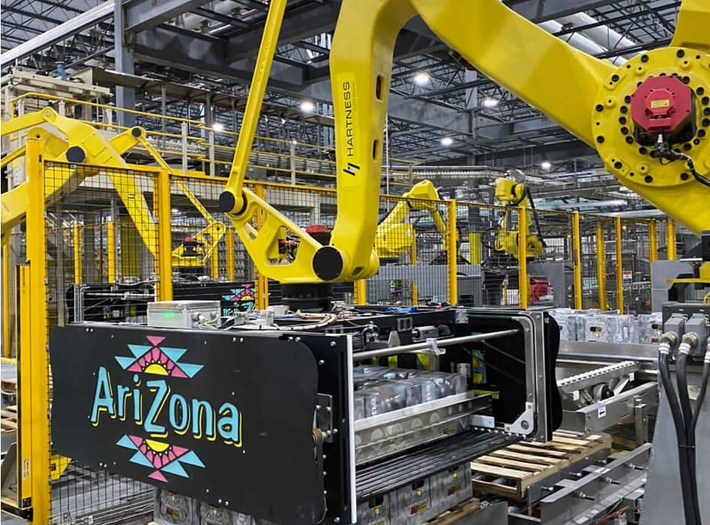 Photo of AriZona Beverages plant for case study by Vertech