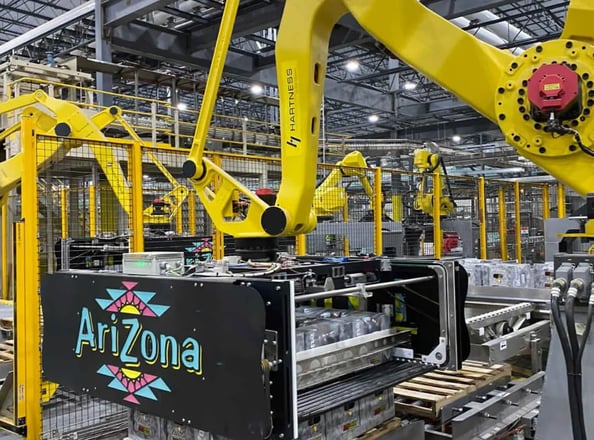 AriZona Beverages manufacturing facility running smoothly with Vertech's MES and batching system for high volume production. 