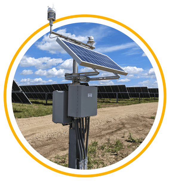 Vertech's Solar MET Meteorological station.