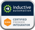 Inductive Automation Certified Premier Integrator badge for SCADA.
