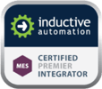 Inductive Automation Certified Premier Integrator badge for MES